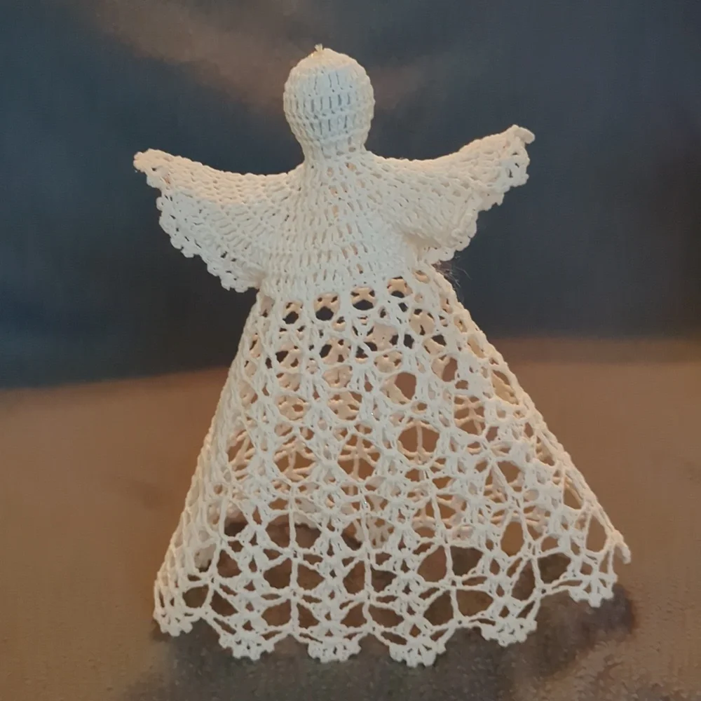 Crocheted Christmas Angels. Set Of 3